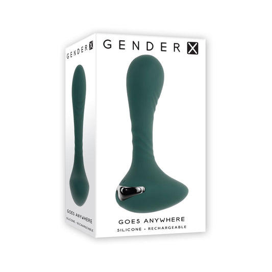 Gender X You Gotta Stick It Rechargeable Vibrating Anal Plug – Teal