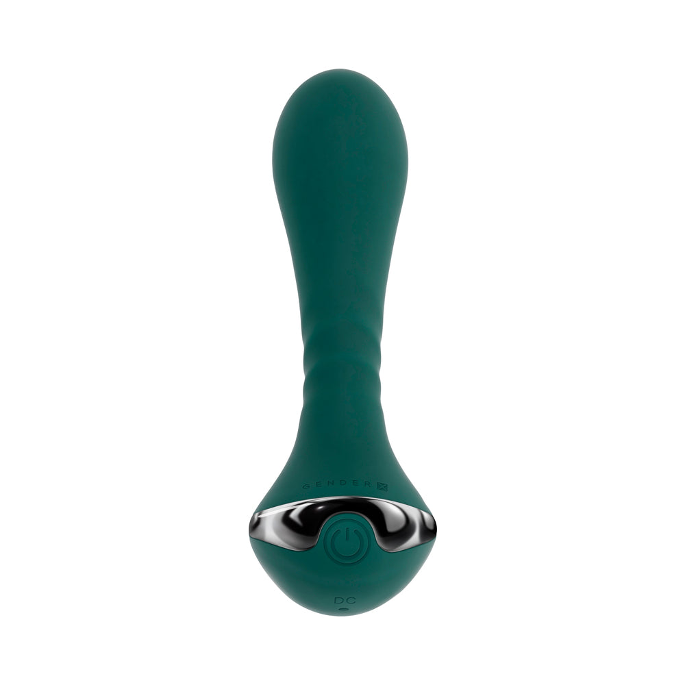 Gender X You Gotta Stick It Rechargeable Vibrating Anal Plug – Teal