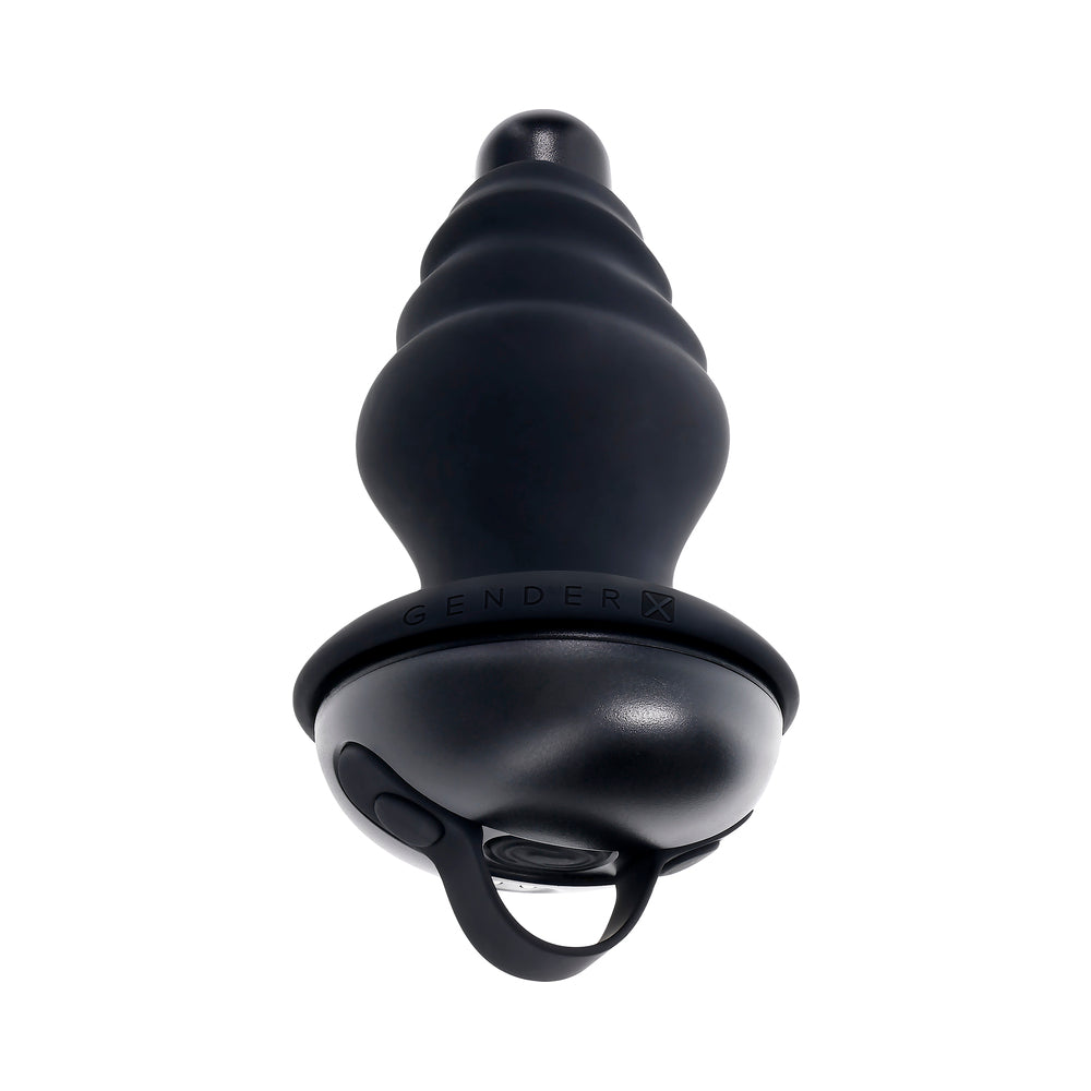 Gender X Echo Rechargeable Vibrating Shaft with Removable Silicone Sleeve - Black