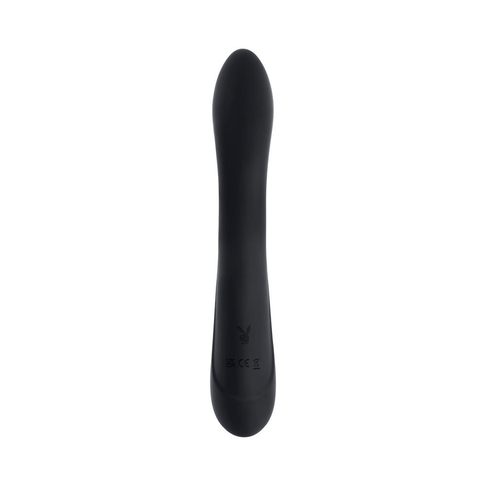 Playboy That's The Spot Rechargeable Dual Stimulator Vibe – Black