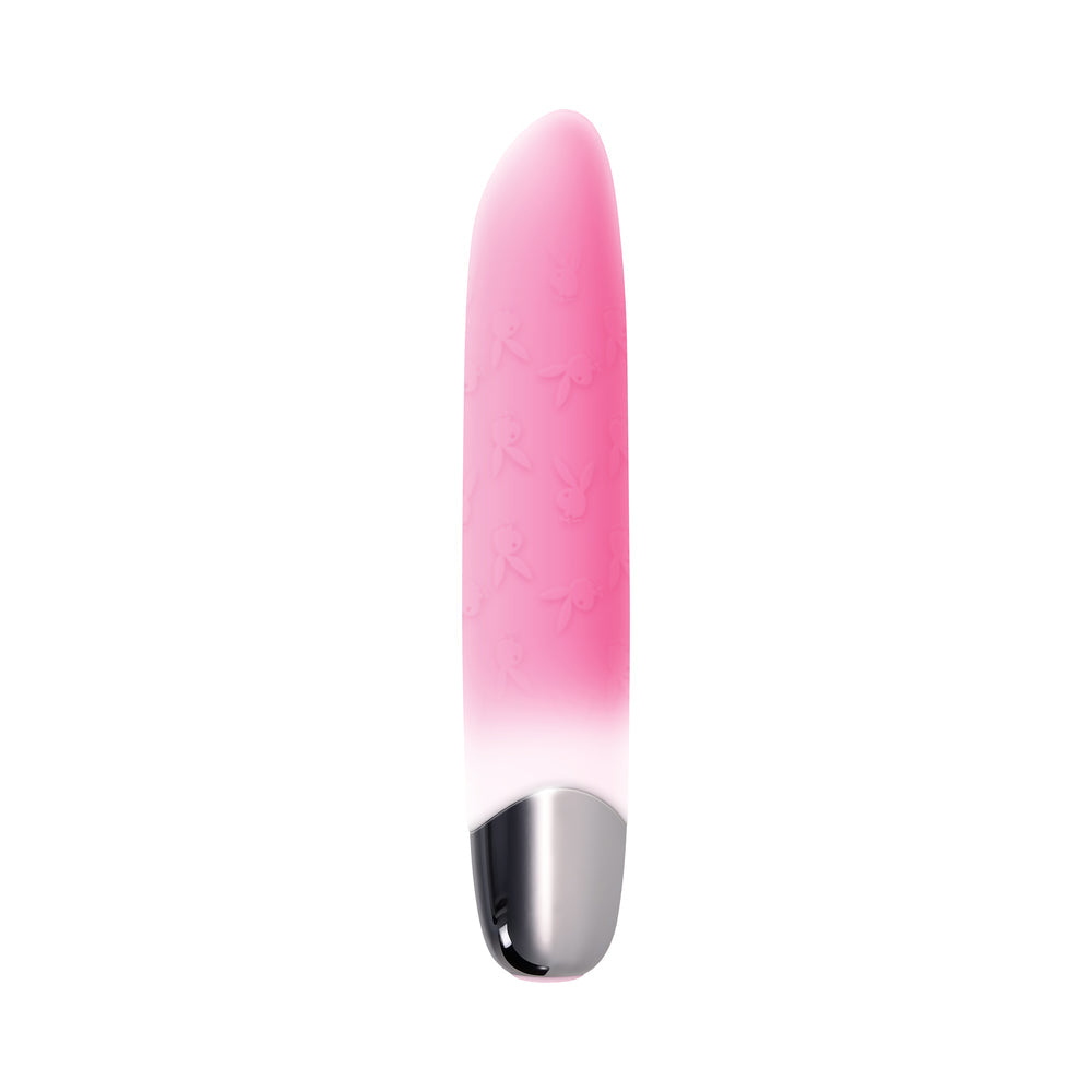 Playboy Bunnies On Parade Rechargeable Bullet Vibrator – Light Pink
