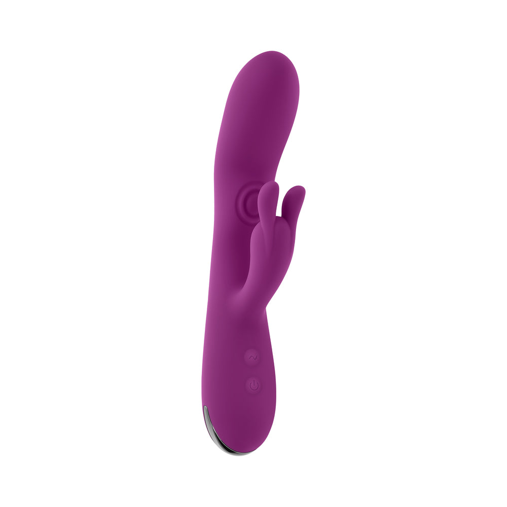 Playboy Busy Bunny Rechargeable Dual Stimulator Vibrator - Purple