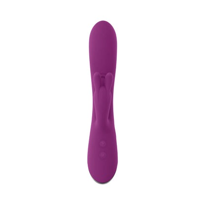 Playboy Busy Bunny Rechargeable Dual Stimulator Vibrator - Purple