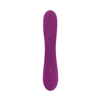 Playboy Busy Bunny Rechargeable Dual Stimulator Vibrator - Purple