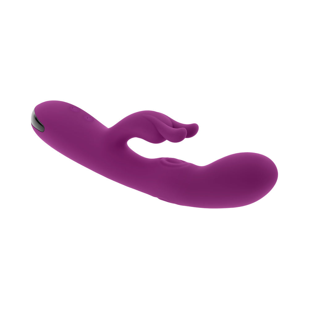 Playboy Busy Bunny Rechargeable Dual Stimulator Vibrator - Purple