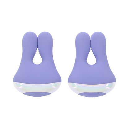 Playboy In A Pinch Vibrating Nipple Clamps – Periwinkle