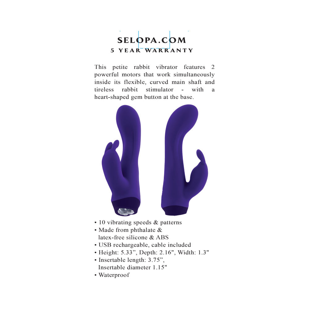 Selopa Plum Job Rechargeable Vibrating Dual Stimulator - Purple