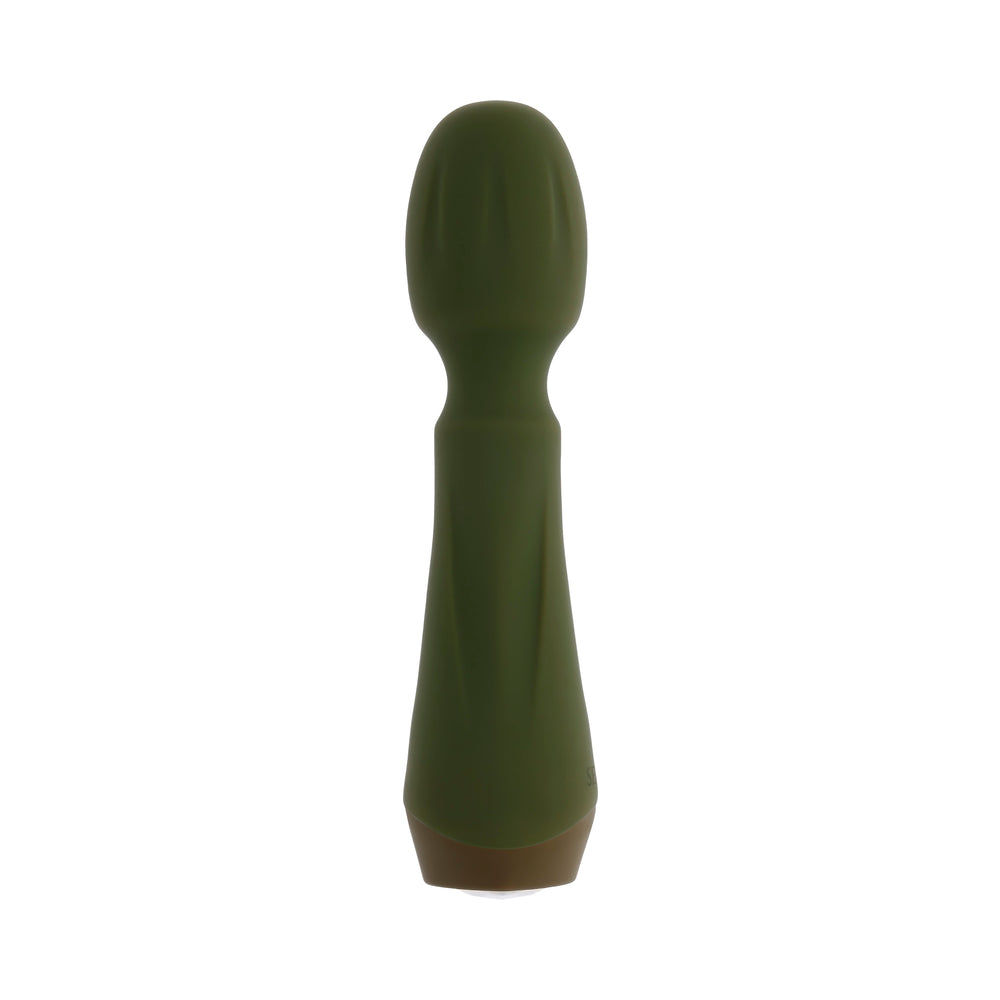 Selopa Heartfelt Rechargeable Mini Wand Vibrator – Green