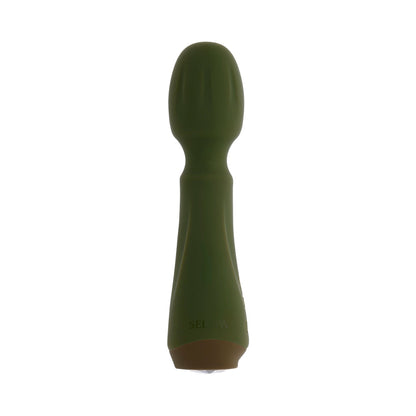 Selopa Heartfelt Rechargeable Mini Wand Vibrator – Green