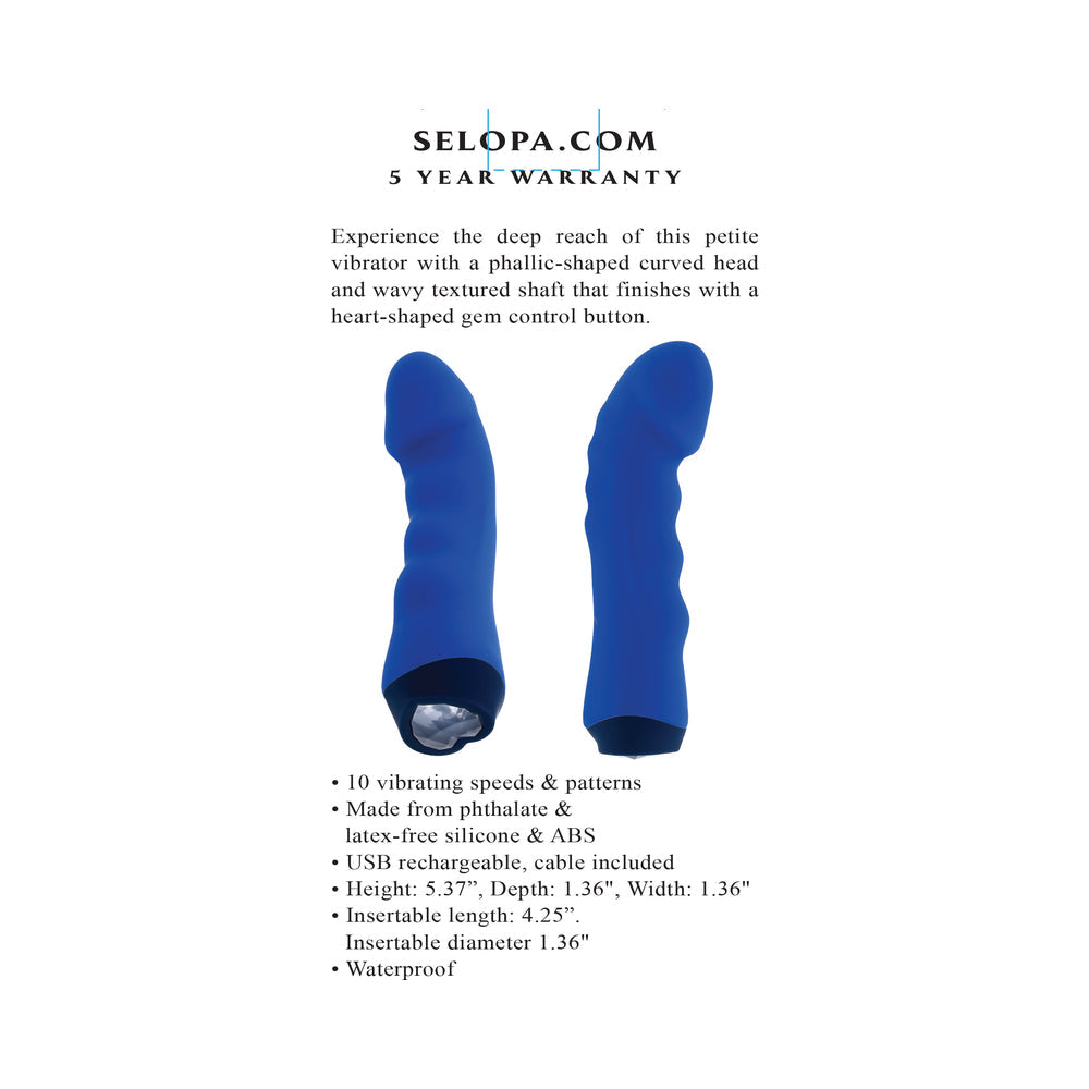 Selopa Blue Banger Rechargeable Vibrator – Silicone – Blue
