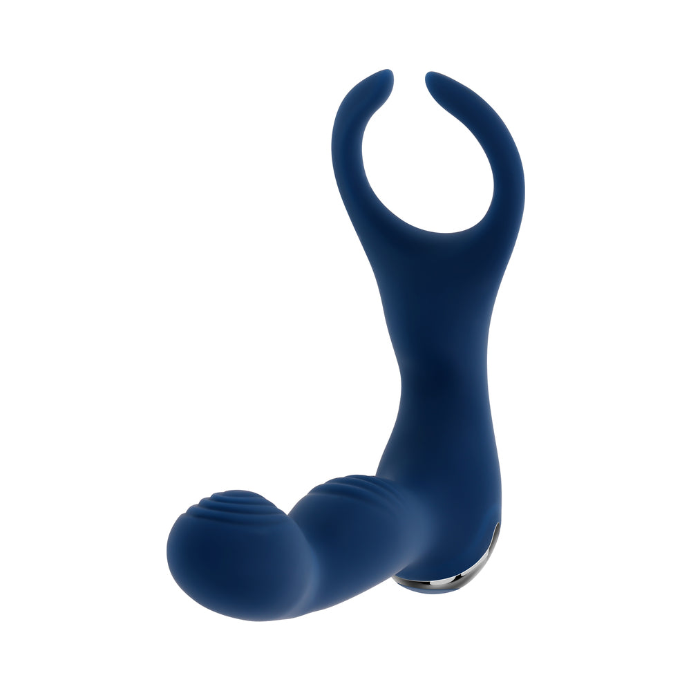 Zero Tolerance By All Means Rechargeable Prostate Vibrator with Remote – Blue