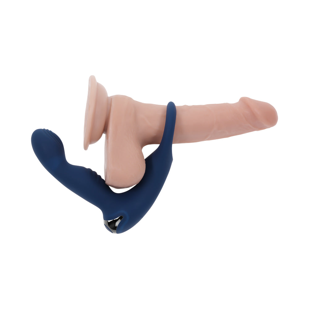 Zero Tolerance By All Means Rechargeable Prostate Vibrator with Remote – Blue