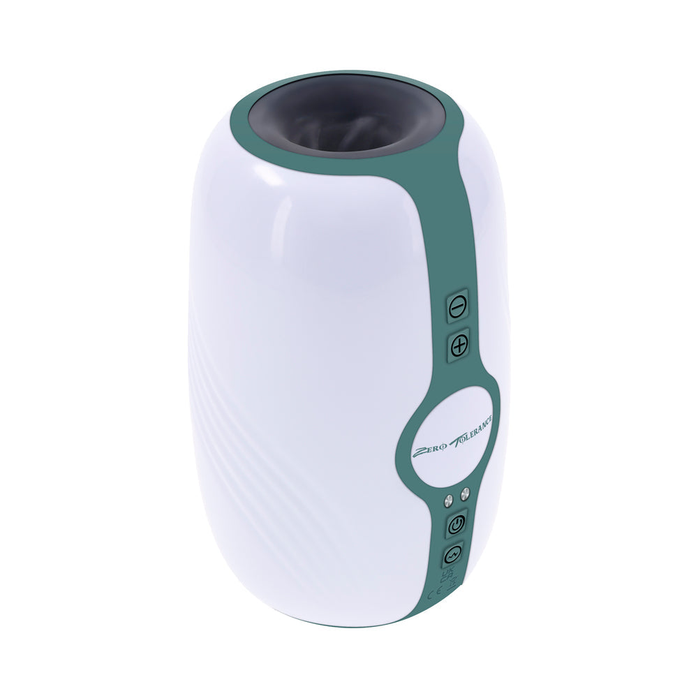 Zero Tolerance Touchdown Rechargeable Vibrating Tightening Stroker – White