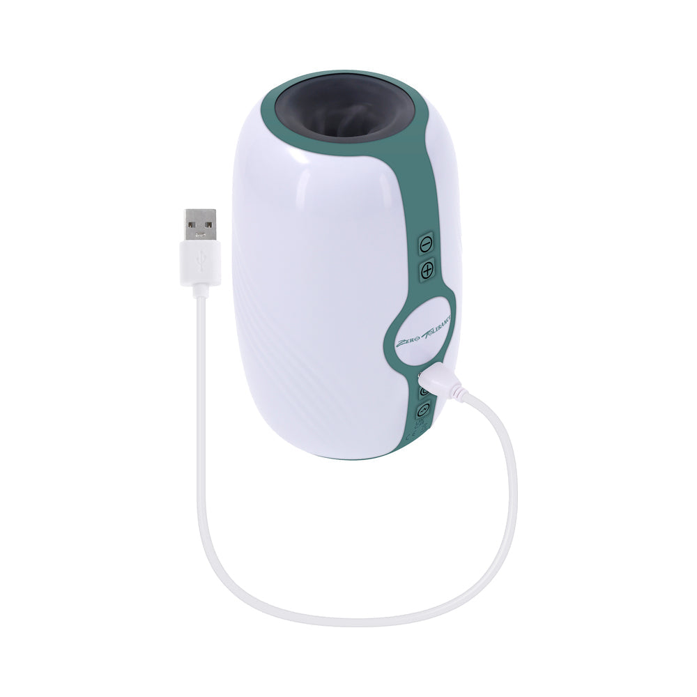 Zero Tolerance Touchdown Rechargeable Vibrating Tightening Stroker – White