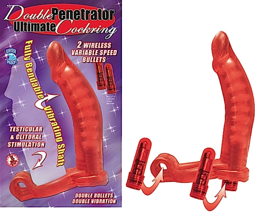 Nasstoys Double Penetrator Ultimate Cockring – Red