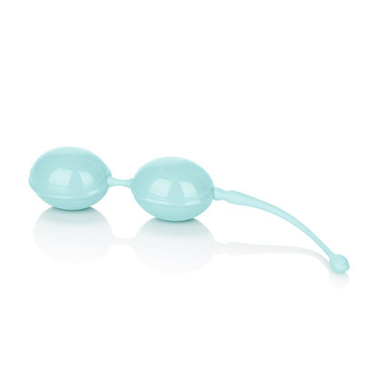 CalExotics Weighted Kegel Balls - Teal, Ergonomic Design for Comfortable Exercises
