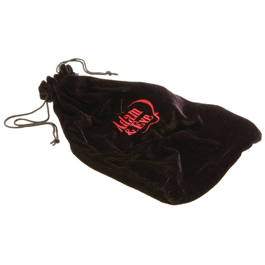 Adam & Eve Velvet Storage Bag – Black