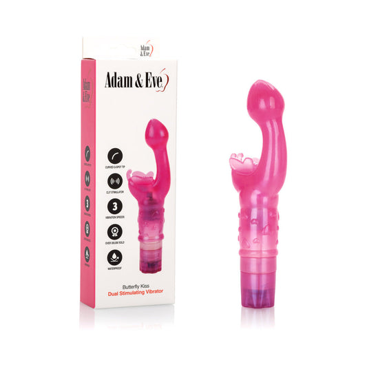 Adam & Eve Butterfly Kiss Vibrator – Hot Pink