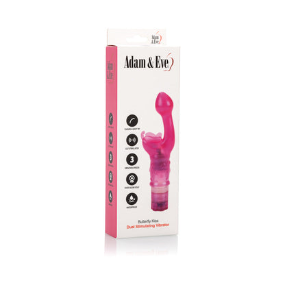 Adam & Eve Butterfly Kiss Vibrator – Hot Pink