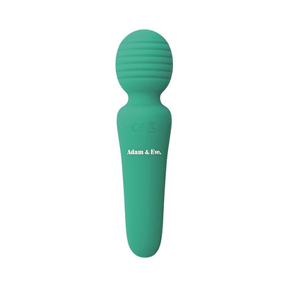 Adam & Eve Eve's Petite Private Pleasure Wand – Green – Rechargeable Silicone Clitoral Massager
