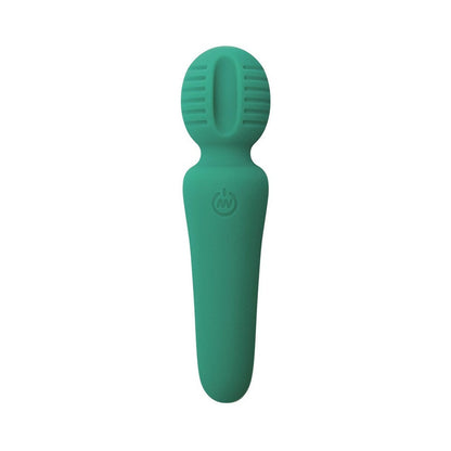 Adam & Eve Eve's Petite Private Pleasure Wand – Green – Rechargeable Silicone Clitoral Massager