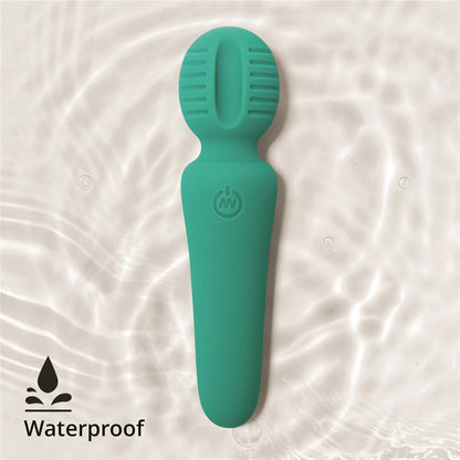 Adam & Eve Eve's Petite Private Pleasure Wand – Green – Rechargeable Silicone Clitoral Massager