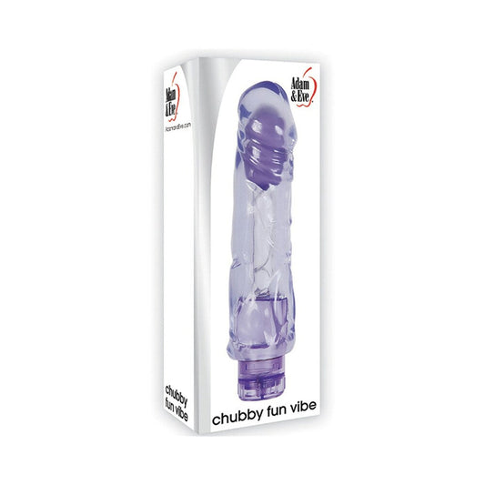 Adam & Eve Chubby Fun Vibe – Purple – 7.5-Inch Waterproof Vibrator