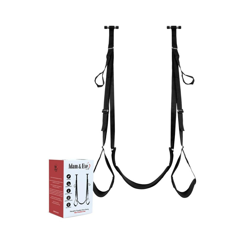 Adam & Eve Naughty Couples Door Swing – Adjustable Sex Position Aid – Black