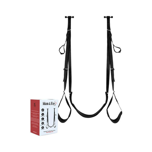Adam & Eve Naughty Couples Door Swing – Adjustable Sex Position Aid – Black
