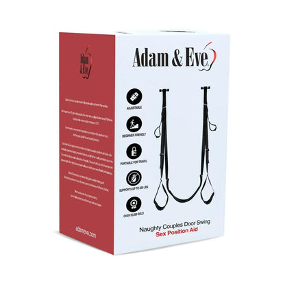 Adam & Eve Naughty Couples Door Swing – Adjustable Sex Position Aid – Black