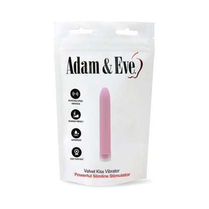 Adam & Eve Velvet Kiss Vibrator – Multi-Speed – Light Pink
