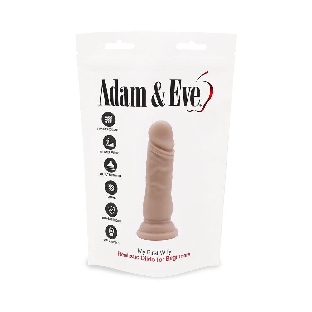 Adam & Eve My First Willy Silicone Dildo – Vanilla