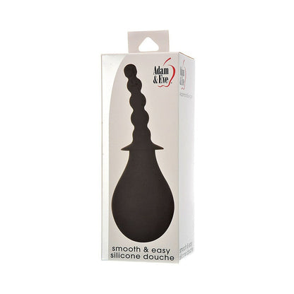 Adam & Eve Smooth & Easy Silicone Douche – Black