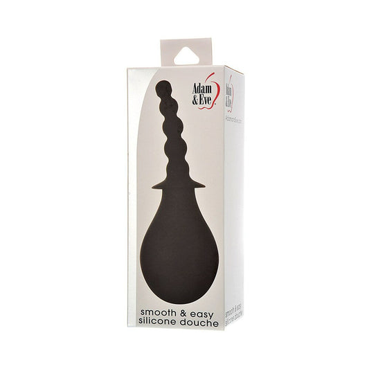 Adam & Eve Smooth & Easy Silicone Douche – Black