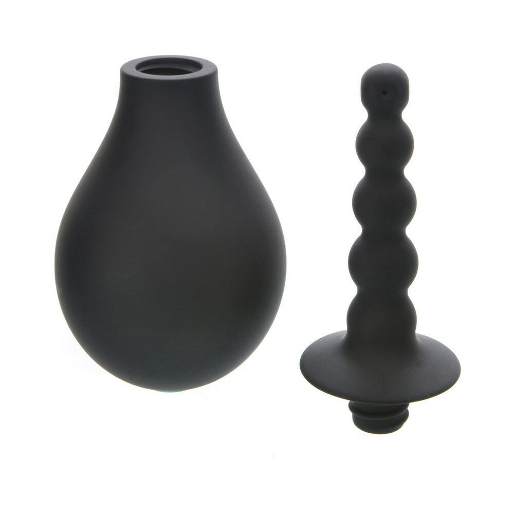 Adam & Eve Smooth & Easy Silicone Douche – Black
