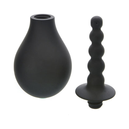 Adam & Eve Smooth & Easy Silicone Douche – Black