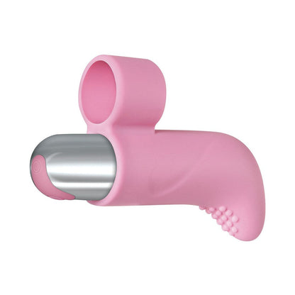 Adam & Eve Silicone Rechargeable Finger Vibe – Light Pink