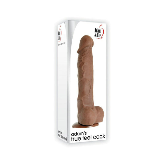 Adam & Eve Adam's True Feel 7 Inch Dildo - Brown
