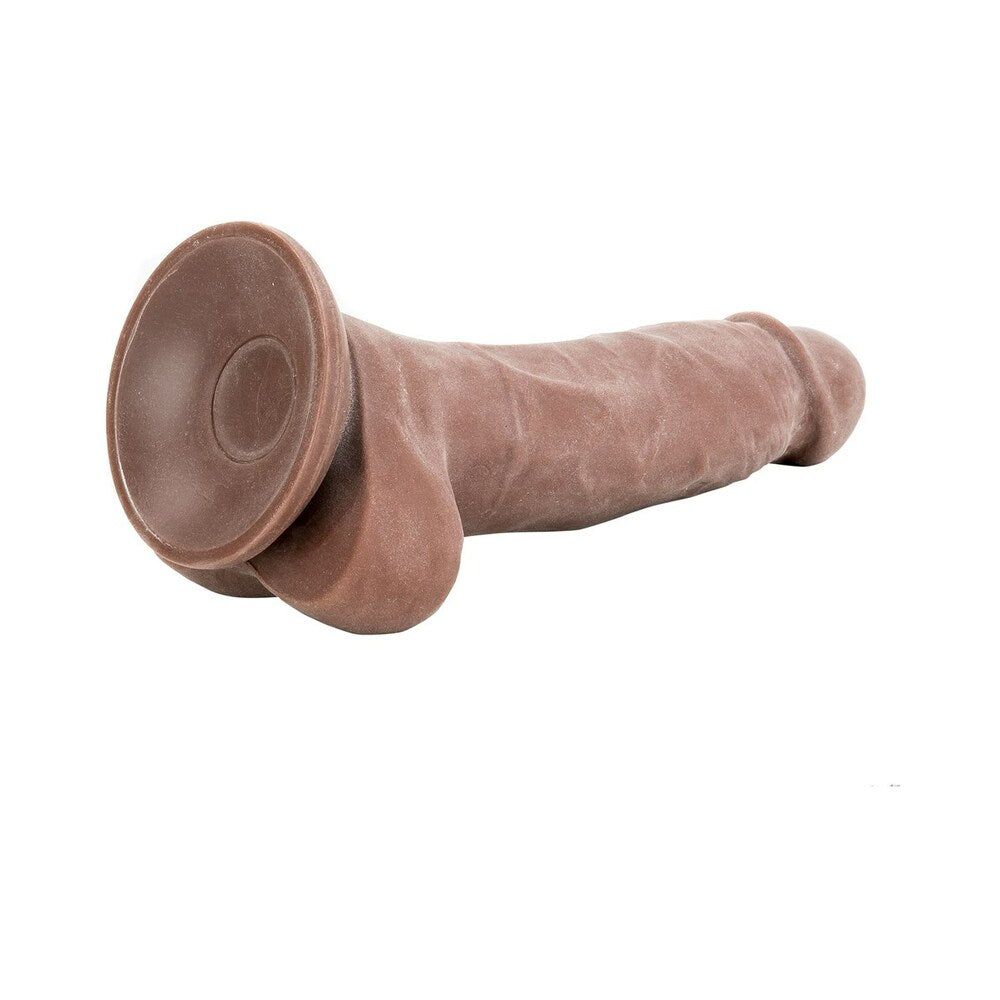 Adam & Eve Adam's True Feel 7 Inch Dildo - Brown