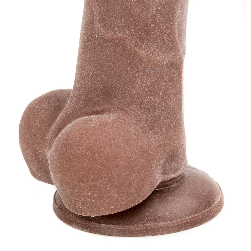 Adam & Eve Adam's True Feel 7 Inch Dildo - Brown