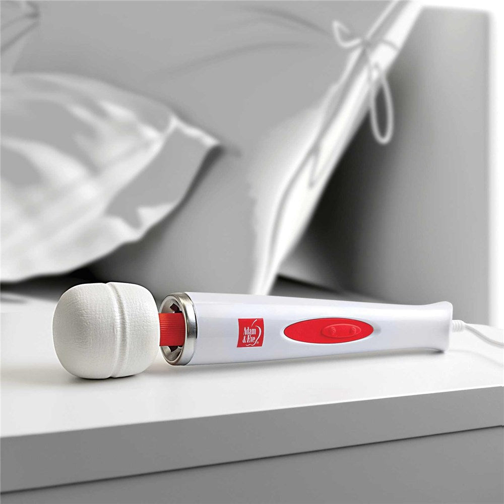 Adam & Eve Magic Massager Deluxe 8x – Electric Vibrator with 8 Vibration Modes – White