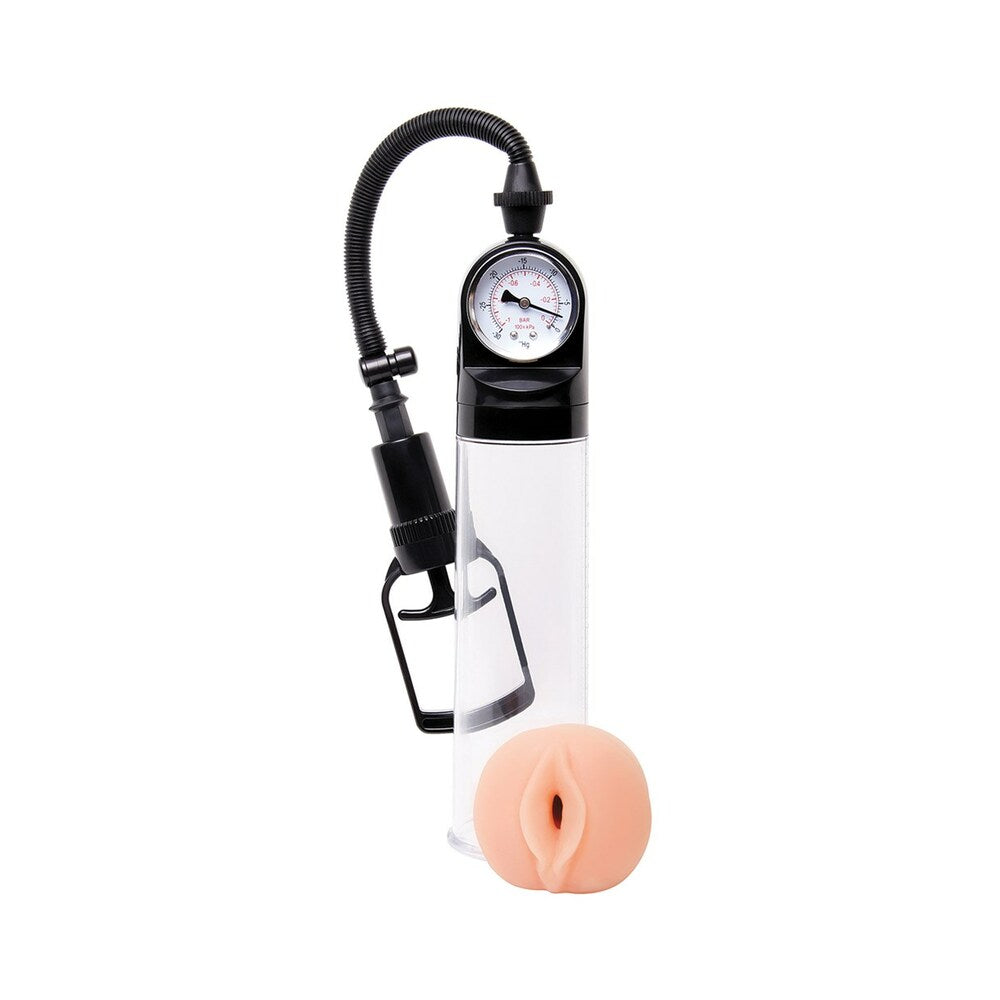 Adam & Eve Adam's ProMax Pump – Penis Pump with Vacuum Suction – Vanilla/Ivory/Beige