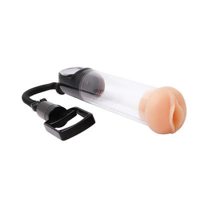Adam & Eve Adam's ProMax Pump – Penis Pump with Vacuum Suction – Vanilla/Ivory/Beige