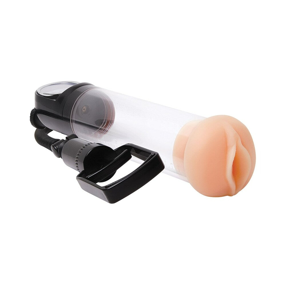 Adam & Eve Adam's ProMax Pump – Penis Pump with Vacuum Suction – Vanilla/Ivory/Beige