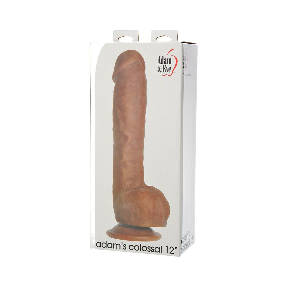 Adam & Eve Adam's Colossal 12 in. Dildo – Brown