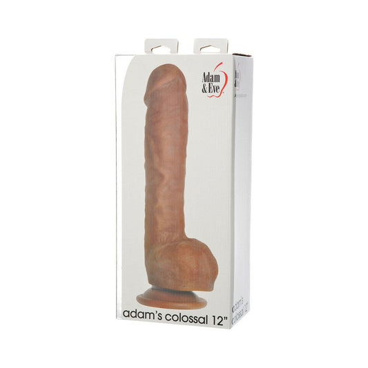 Adam & Eve Adam's Colossal 12 in. Dildo – Brown