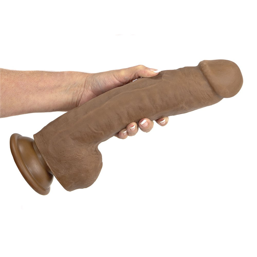 Adam & Eve Adam's Colossal 12 in. Dildo – Brown