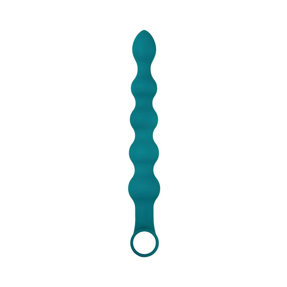 Adam & Eve Vibrating Bumpy Bead Set – Anal Plug Set with Vibrating Bullet – Teal