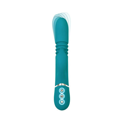 Adam & Eve Eve's Rechargeable Thrusting Rabbit – Teal