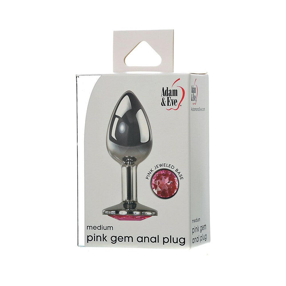 Adam & Eve Medium Pink Gem Anal Plug – Targeted Stimulation